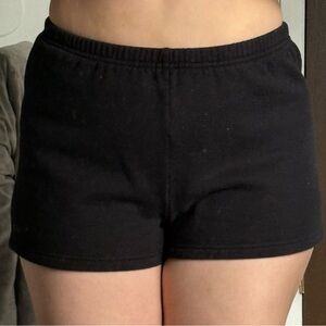 Aritzia Black Sweatshorts